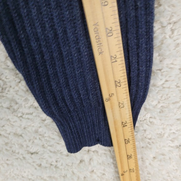 Vintage Brooks Brothers 1/4 Zip Sweater Mens M Blue Scottish Lambswool Pullover - Picture 8 of 10